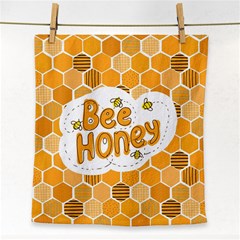 Bee Honey Honeycomb Hexagon Face Towel