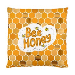 Bee Honey Honeycomb Hexagon Standard Cushion Case (two Sides)