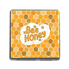 Bee Honey Honeycomb Hexagon Memory Card Reader (square 5 Slot)