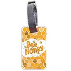 Bee Honey Honeycomb Hexagon Luggage Tag (one Side)