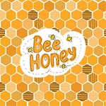 Bee Honey Honeycomb Hexagon Play Mat (Rectangle) Front