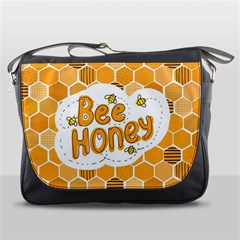 Bee Honey Honeycomb Hexagon Messenger Bag