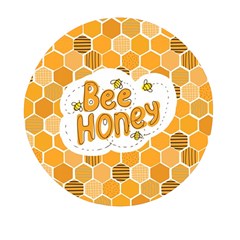 Bee Honey Honeycomb Hexagon Mini Round Pill Box (pack Of 3)