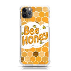 Bee Honey Honeycomb Hexagon Iphone 11 Pro Max 6 5 Inch Tpu Uv Print Case by Maspions