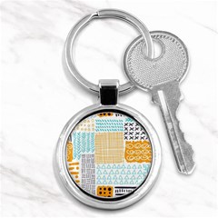 Premium Quality Elegant Orange Key Chain (round)