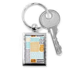 Premium Quality Elegant Orange Key Chain (rectangle)