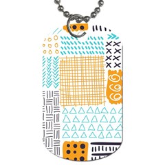 Premium Quality Elegant Orange Dog Tag (one Side)