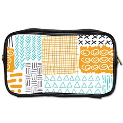 Premium Quality Elegant Orange Toiletries Bag (two Sides)