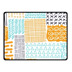 Premium Quality Elegant Orange Two Sides Fleece Blanket (small)