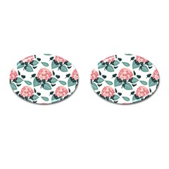 Flowers Hydrangeas Cufflinks (oval)