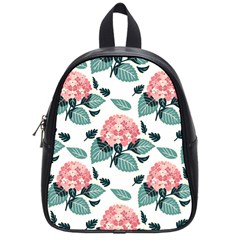 Flowers Hydrangeas School Bag (small)