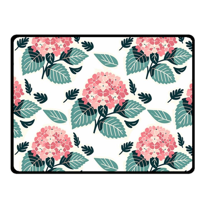 Flowers Hydrangeas Fleece Blanket (Small)