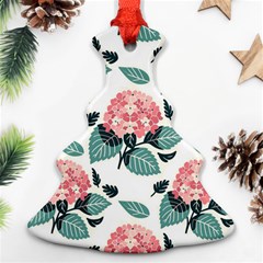 Flowers Hydrangeas Christmas Tree Ornament (two Sides)