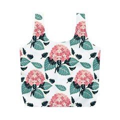 Flowers Hydrangeas Full Print Recycle Bag (m) by Maspions