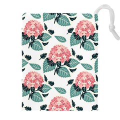 Flowers Hydrangeas Drawstring Pouch (4xl)