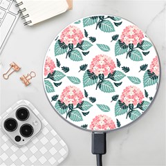 Flowers Hydrangeas Wireless Fast Charger(white)