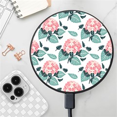 Flowers Hydrangeas Wireless Fast Charger(black)