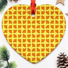 Pattern Shorts Watermelon Design Ornament (heart)