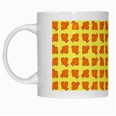 Pattern Shorts Watermelon Design White Mug