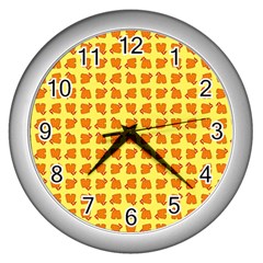 Pattern Shorts Watermelon Design Wall Clock (silver)