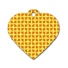 Pattern Shorts Watermelon Design Dog Tag Heart (one Side)