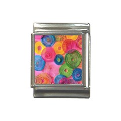 Colorful Abstract Patterns Italian Charm (13mm)