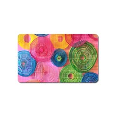 Colorful Abstract Patterns Magnet (name Card)