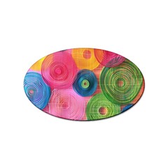 Colorful Abstract Patterns Sticker Oval (10 Pack) by Maspions