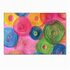 Colorful Abstract Patterns Postcard 4 x 6  (pkg Of 10)