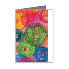 Colorful Abstract Patterns Mini Greeting Card by Maspions