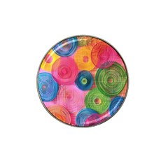 Colorful Abstract Patterns Hat Clip Ball Marker (4 Pack)