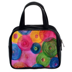 Colorful Abstract Patterns Classic Handbag (two Sides)