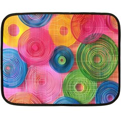 Colorful Abstract Patterns Fleece Blanket (mini)