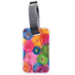 Colorful Abstract Patterns Luggage Tag (two Sides)