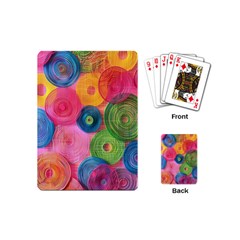 Colorful Abstract Patterns Playing Cards Single Design (mini)