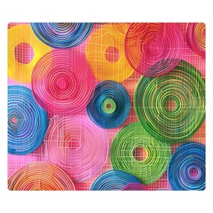 Colorful Abstract Patterns Two Sides Premium Plush Fleece Blanket (kids Size)