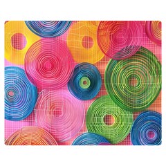 Colorful Abstract Patterns Two Sides Premium Plush Fleece Blanket (teen Size)