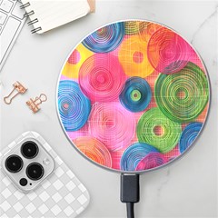 Colorful Abstract Patterns Wireless Fast Charger(white)