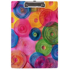 Colorful Abstract Patterns A4 Acrylic Clipboard