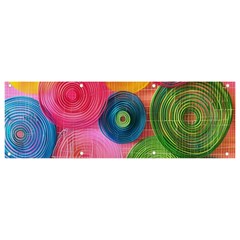 Colorful Abstract Patterns Banner And Sign 9  X 3 