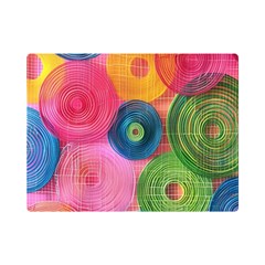 Colorful Abstract Patterns Premium Plush Fleece Blanket (mini)