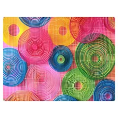 Colorful Abstract Patterns Premium Plush Fleece Blanket (extra Small)