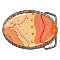 Lines Abstract Colourful Design Belt Buckles