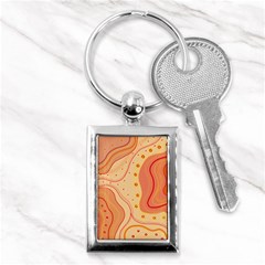 Lines Abstract Colourful Design Key Chain (rectangle)