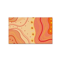 Lines Abstract Colourful Design Sticker Rectangular (10 Pack)