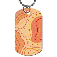 Lines Abstract Colourful Design Dog Tag (two Sides)