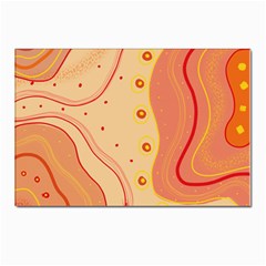 Lines Abstract Colourful Design Postcards 5  X 7  (pkg Of 10) by Maspions