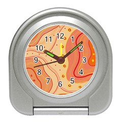 Lines Abstract Colourful Design Travel Alarm Clock