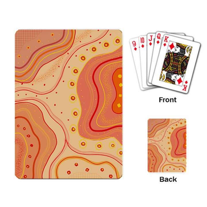 Lines Abstract Colourful Design Playing Cards Single Design (Rectangle)