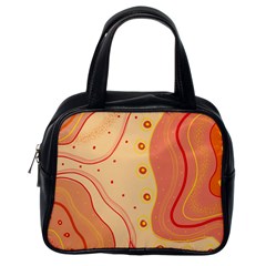 Lines Abstract Colourful Design Classic Handbag (one Side)